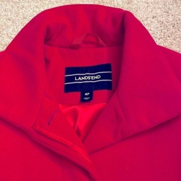 Lands End Dark Pink Short Jacket - Picture 5 of 6